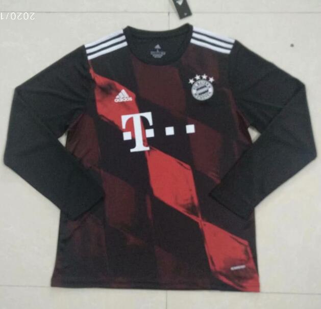 Bayern Munich Long Sleeve Football Kit Third Soccer Jersey 2020/21